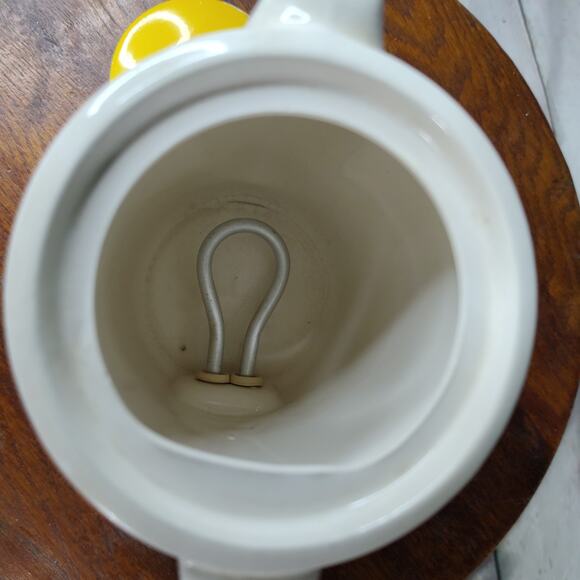 Vintage Retro Tulips Electric Teapot Set Cups Sugar Creamer SOLD AS IS - Picture 14 of 16